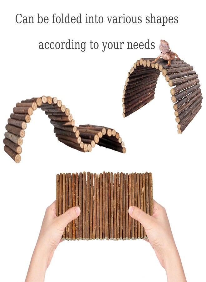 TankMatDecor Bearded Dragon Tank Accessories, Reptile Mat Hammock Plants Bridge Jungle Climber Vines Terrarium Decorations for Leopard Gecko, Hermit Crab Lizard Snake (9 PCS Without Reptile Mat) - Image 4